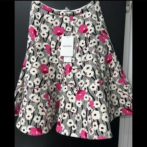 Valentino printed wool skirt NWT